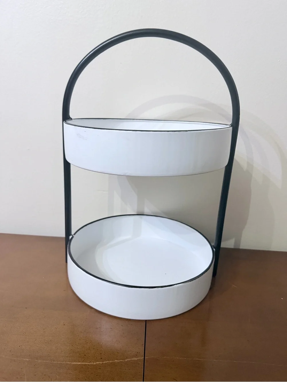 Rae Dunn Fruit & Vegetable Produce Metal Two Tier Stand Kitchen Farm Organic